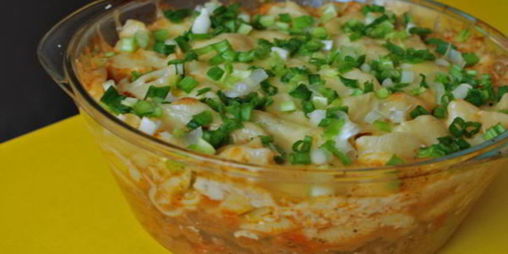 Рецепт овощной запеканки с мясом и макаронами