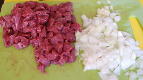 овощная запеканка с мясом и макаронами