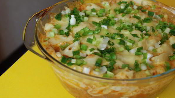 овощная запеканка с мясом и макаронами