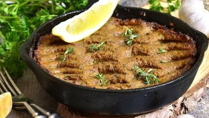 Печеночная запеканка-мусс с картофелем