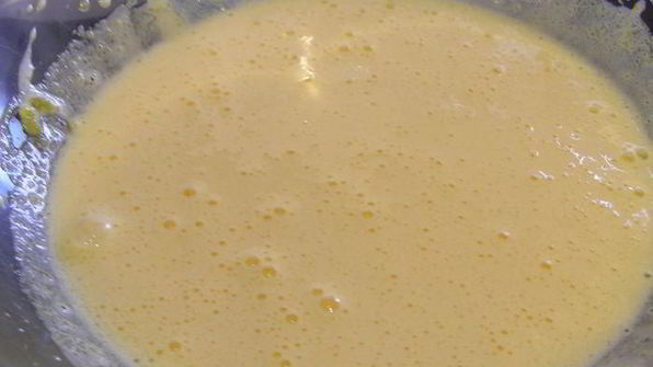 рисовая запеканка с ревенем и меренгой