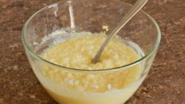 рисовая запеканка с творогом и грушей