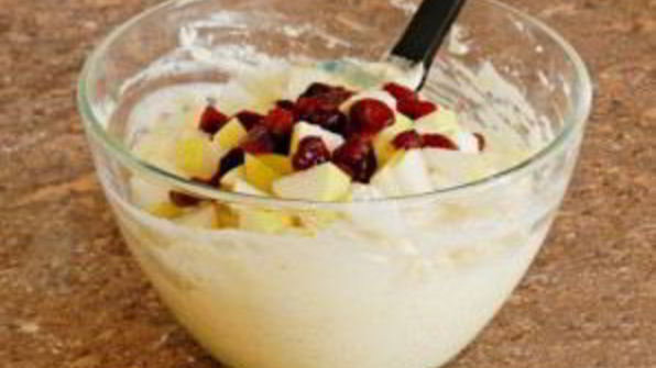 рисовая запеканка с творогом и грушей