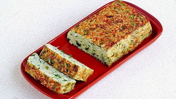 рисовая запеканка с зеленым луком