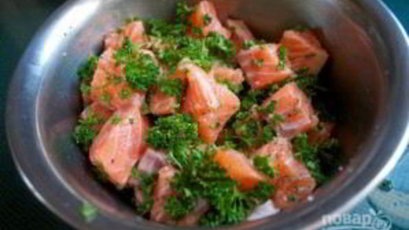 рыбная запеканка со шпинатом