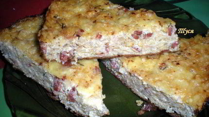 Сырная запеканка с капустой