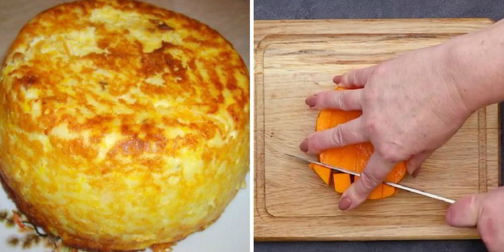 Рецепт творожной запеканки с тыквой