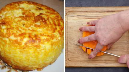 Творожная запеканка с тыквой