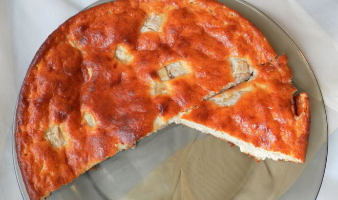 Воздушная творожно-банановая запеканка