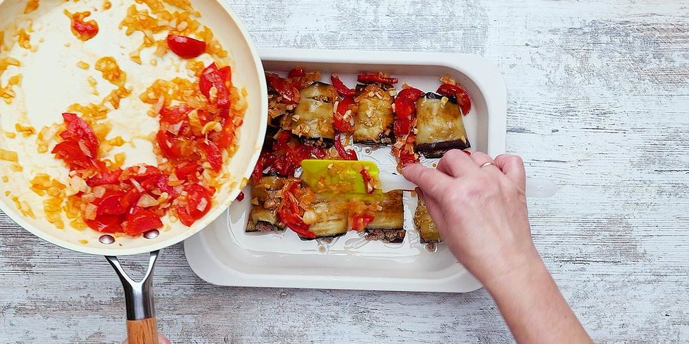 Рецепт запеканки из баклажанов с фаршем