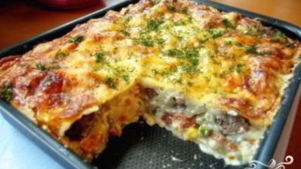 Запеканка из пельменей