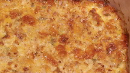 Запеканка из сыра, яблока и груши