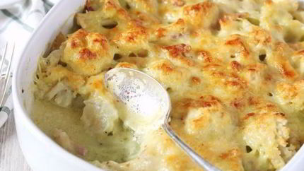 Запеканка из цветной капусты с сыром