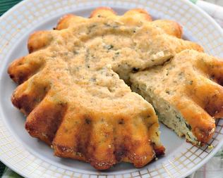 Запеканка из творога с зеленью