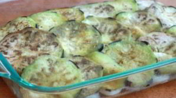 запеканка картофельная с баклажанами