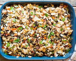 Запеканка с диком рисом