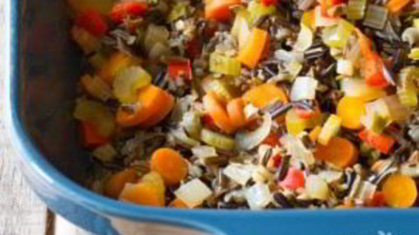 запеканка с диком рисом