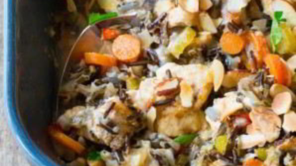 запеканка с диком рисом