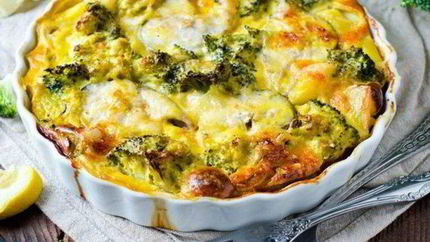 Запеканка с фаршем и овощами