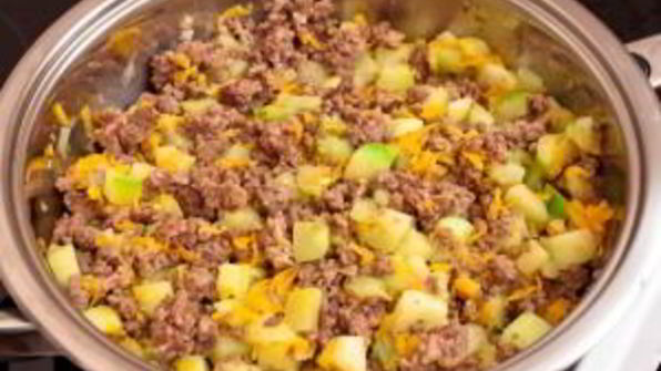 запеканка с кабачками и фаршем