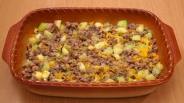 запеканка с кабачками и фаршем