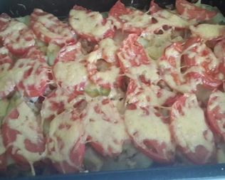 Запеканка с кабачками