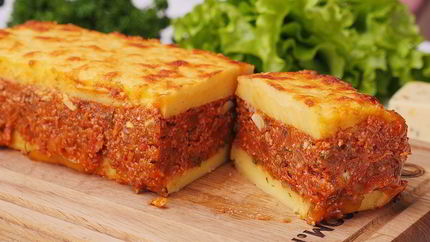 Запеканка с полентой