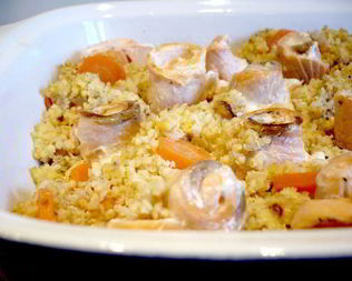 Запеканка с пшеном и семгой Луч солнца золотого