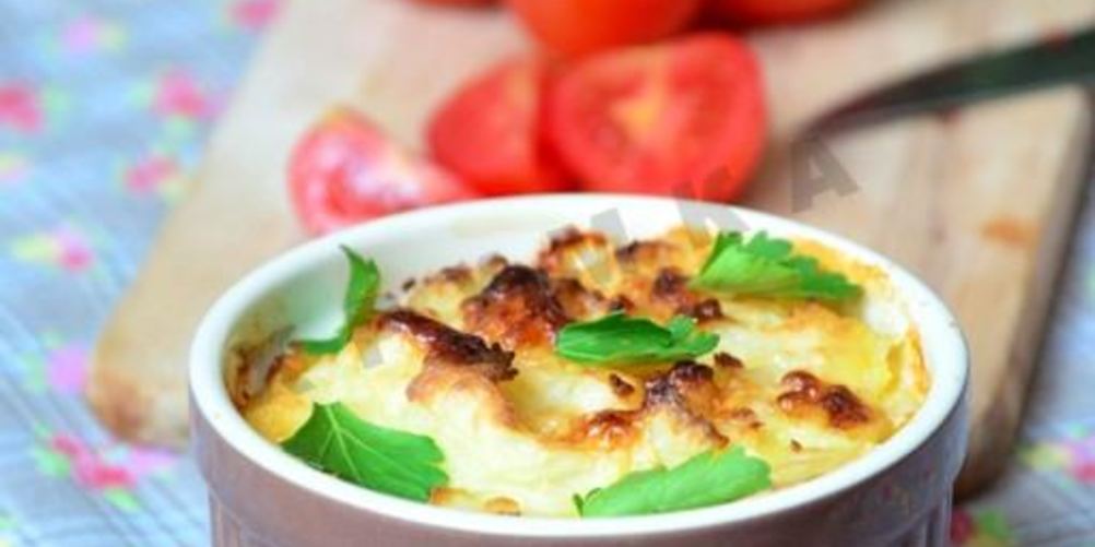 Рецепт запеканки с семгой и картофельным пюре