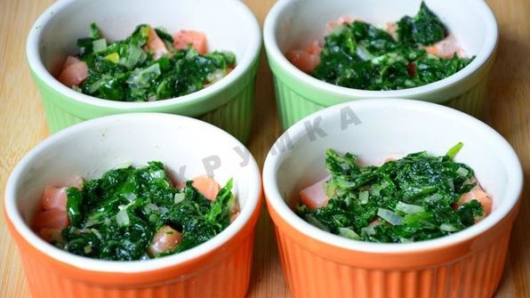 запеканка с семгой и картофельным пюре