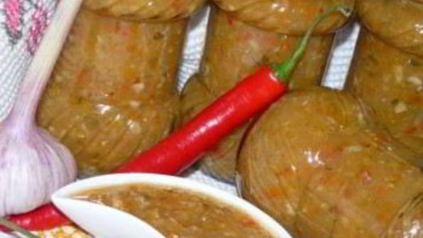 аджика из кабачков с яблоками на зиму