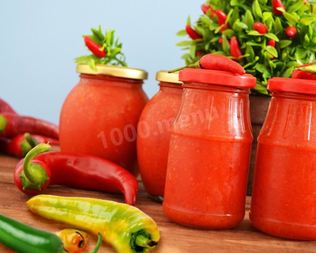 Аджика из красного перца без помидор