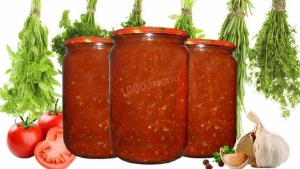 Аджика из слив с помидорами