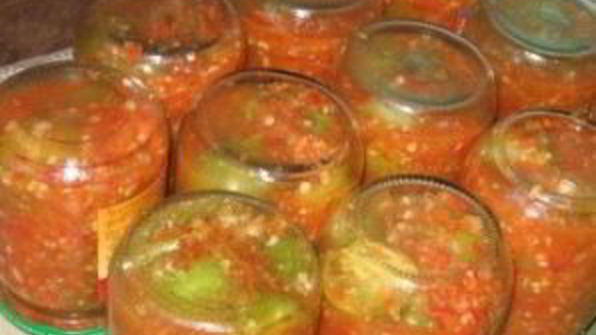 аджика из зеленых помидоров сырая