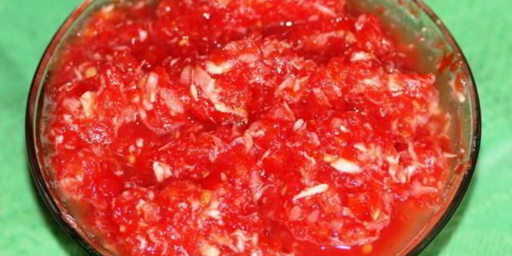 Рецепт аджики по-сибирски жгучая