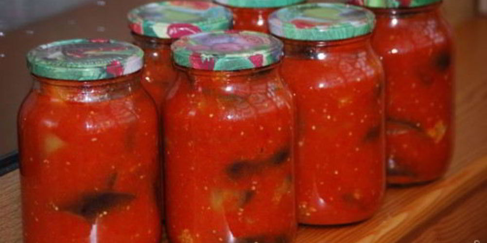 Рецепт баклажанов в аджике