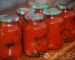 Баклажаны в аджике