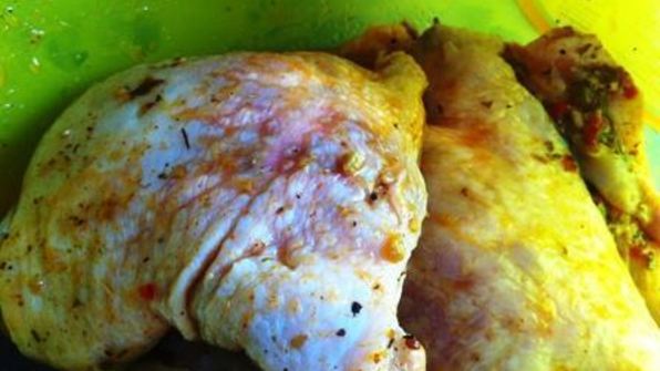 курица с медом и аджикой