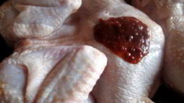 курица в духовке с аджикой