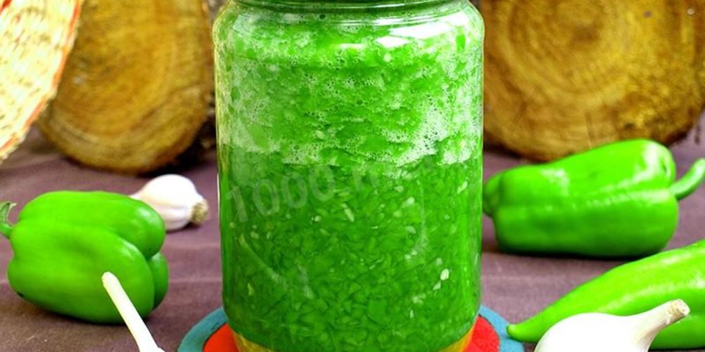 Рецепт зеленой аджики с таркинским перцем
