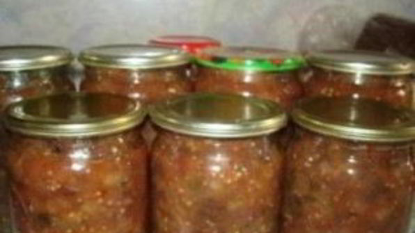 баклажаны с овощами на зиму