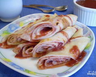 Блинчики с джемом