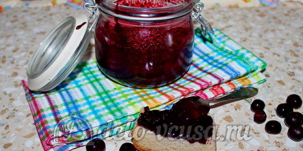 Рецепт джема из вишни с желатином
