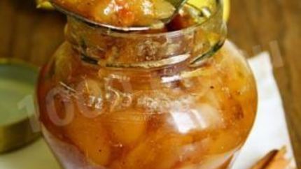 Грушевый джем с лимонами и корицей
