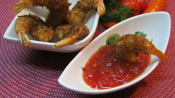 креветки кокосовые с острым джемом