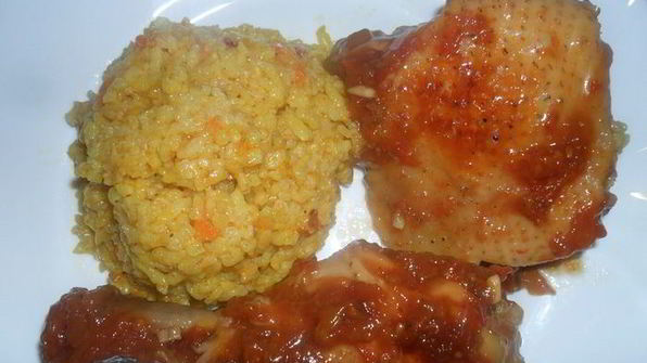 курица в соусе с абрикосовым джемом