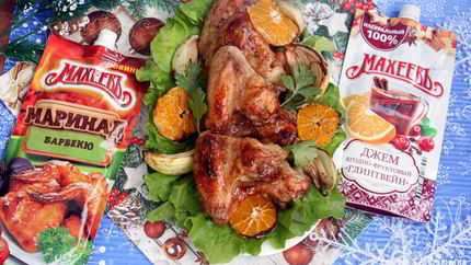 Пикантные куриные крылышки в маринаде Барбекю с джемом Глинтвейн