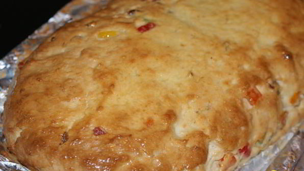 штоллен с апельсиновым джемом