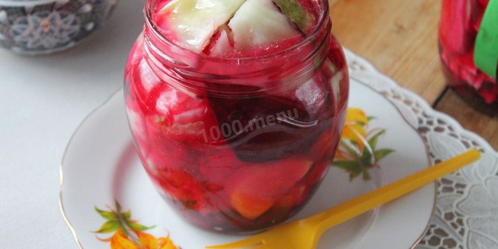 Рецепт капусты острой на зиму со свеклой