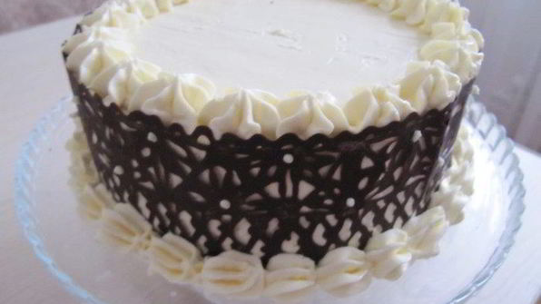 гречневый торт с брусничным компотом